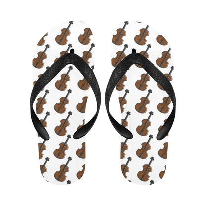 Violin Print Design LKS405 Flip Flops