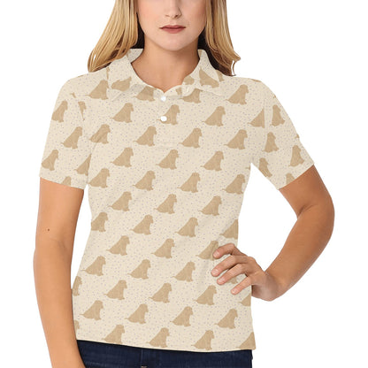 Chinese Shar Pei Pattern Print Design 01 Women's Polo Shirt