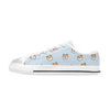 Shiba Inu Print Design LKS3012 Women's White Low Top Shoes