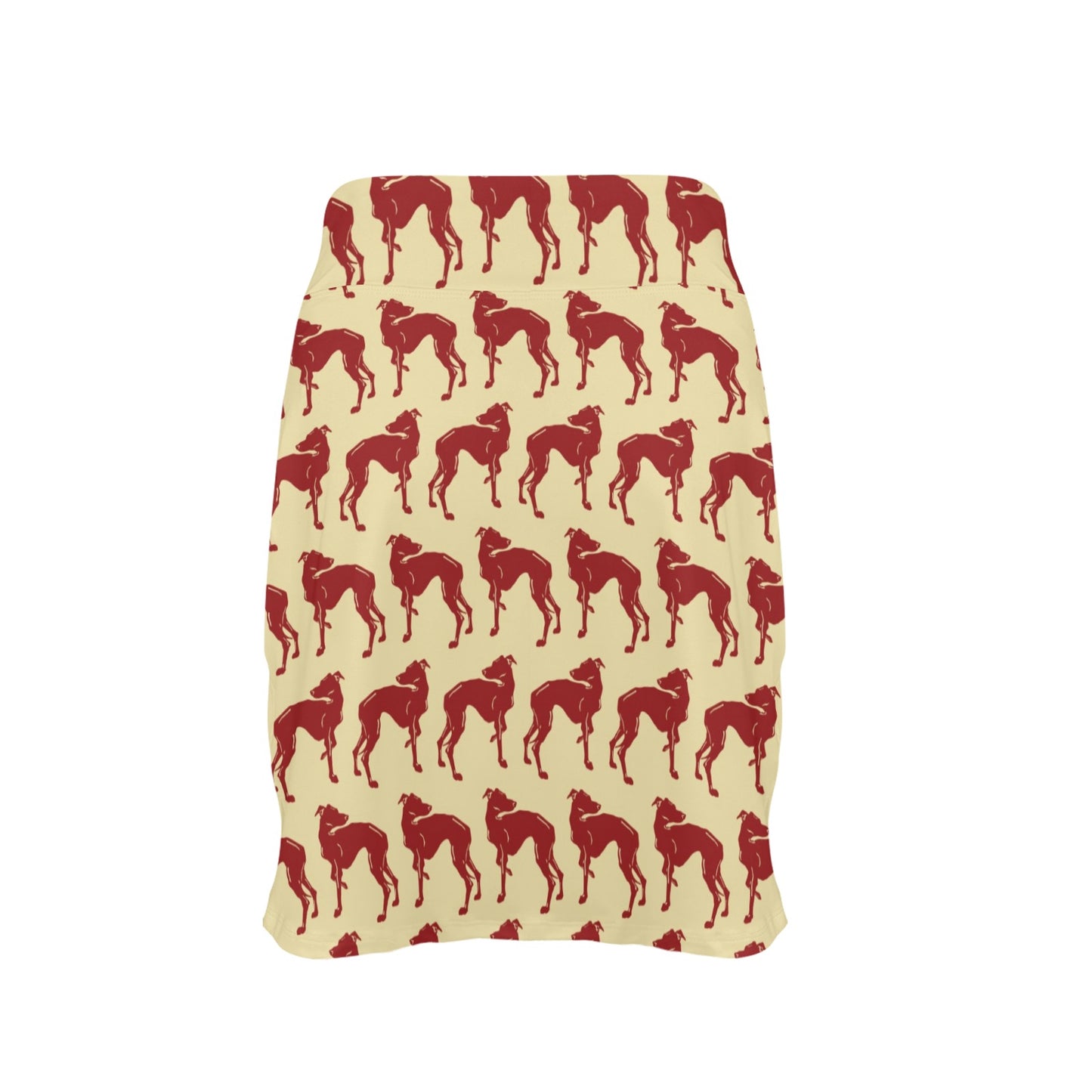 Whippets Print Design LKS301 17" Golf & Pickleball Skort with Pockets