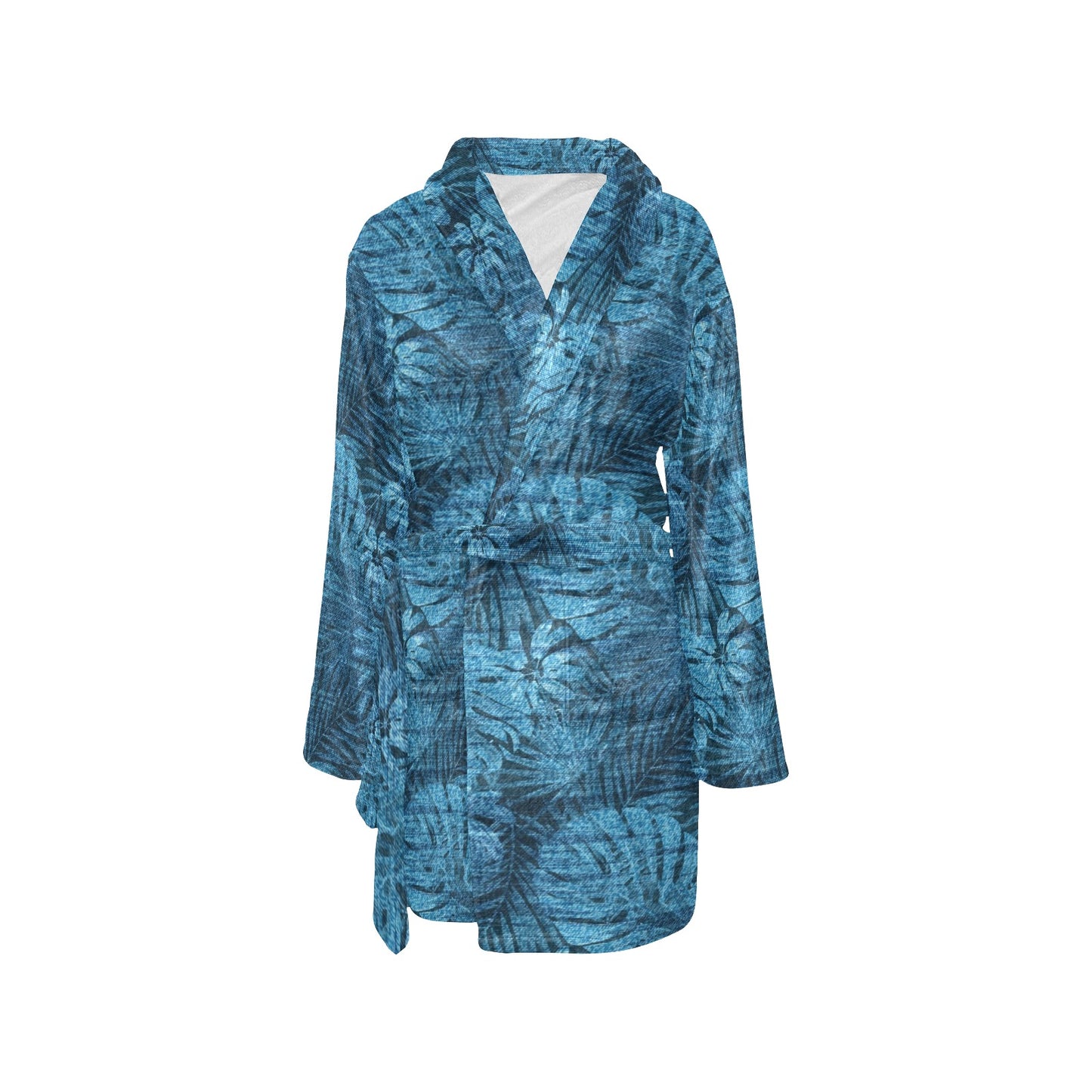 Jean Tropical Pattern Print Design 04 Women's Fleece Robe