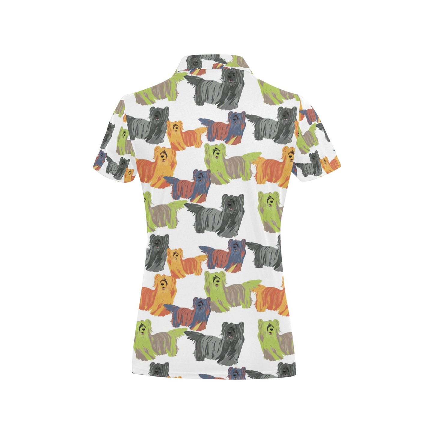 Skye Terriers Print Design LKS301 Women's Polo Shirt