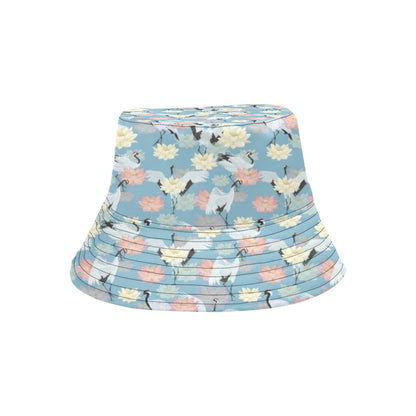 Water Lily Print Design LKS304 Unisex Bucket Hat