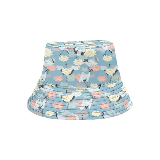 Water Lily Print Design LKS304 Unisex Bucket Hat