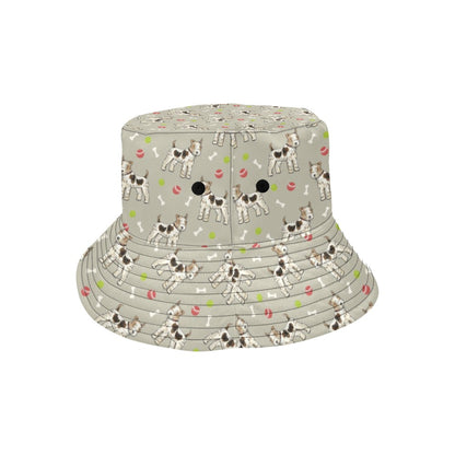 Toy Fox Terriers Print Design LKS301 Unisex Bucket Hat