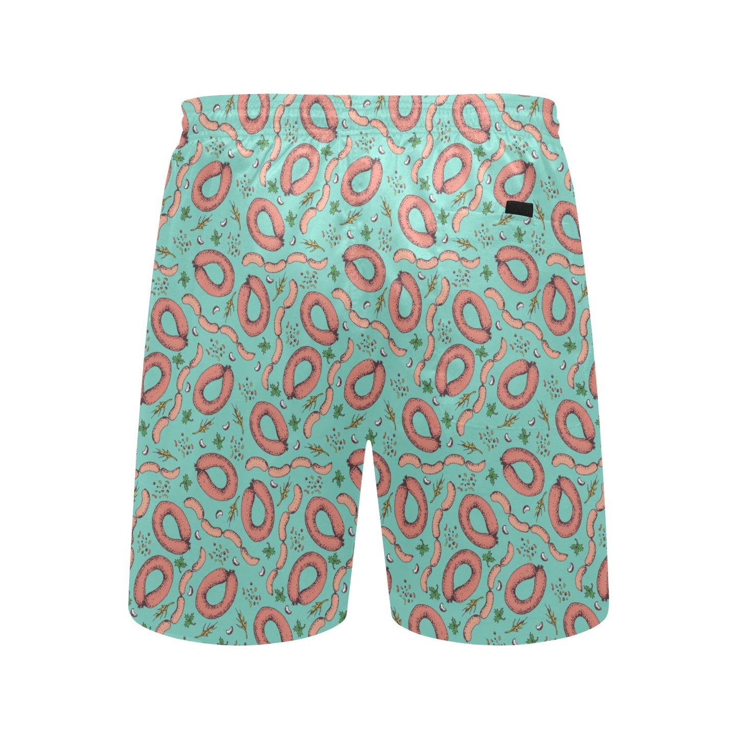 Sausage Print Design LKS303 Men's Swim Trunks Beach Shorts