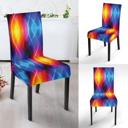 Flame Fire Blue Design Print Dinning Chair Slipper-JTAMIGO.COM