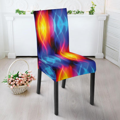 Flame Fire Blue Design Print Dinning Chair Slipper-JTAMIGO.COM
