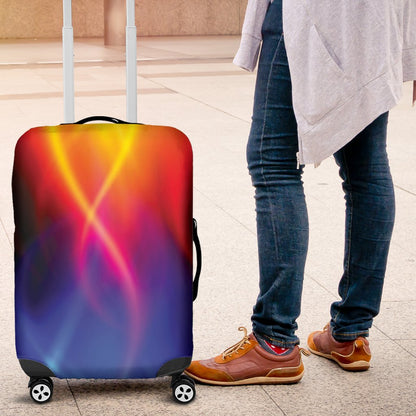 Flame Fire Blue Design Print Luggage Cover Protector