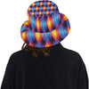 Flame Fire Blue Design Print Unisex Bucket Hat