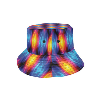 Flame Fire Blue Design Print Unisex Bucket Hat