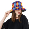 Flame Fire Blue Design Print Unisex Bucket Hat