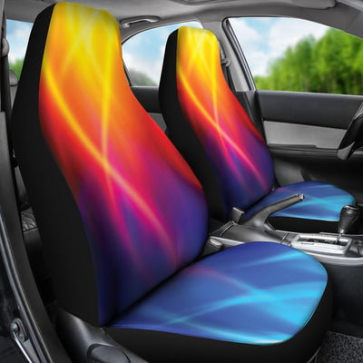 Flame Fire Blue Design Print Universal Fit Car Seat Covers