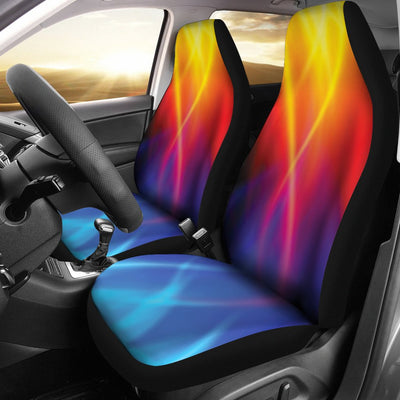 Flame Fire Blue Design Print Universal Fit Car Seat Covers