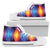 Flame Fire Blue Design Print Women High Top Shoes