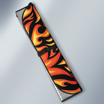 Flame Fire Design Pattern Car Sun Shade For Windshield