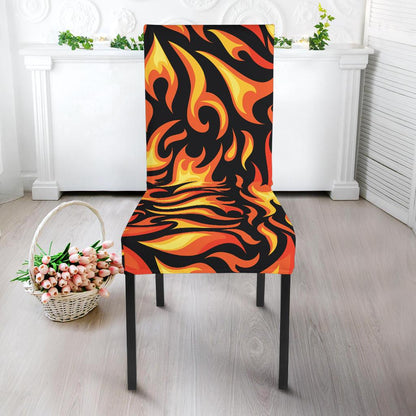Flame Fire Design Pattern Dinning Chair Slipper-JTAMIGO.COM