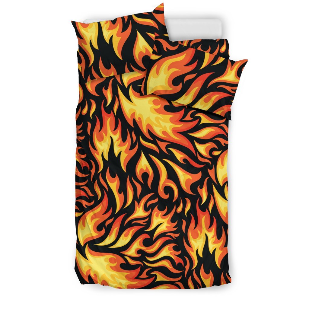 Flame Fire Design Pattern Duvet Cover Bedding Set