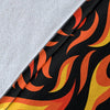 Flame Fire Design Pattern Fleece Blanket
