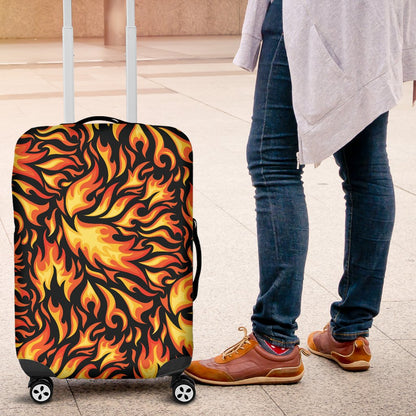 Flame Fire Design Pattern Luggage Cover Protector