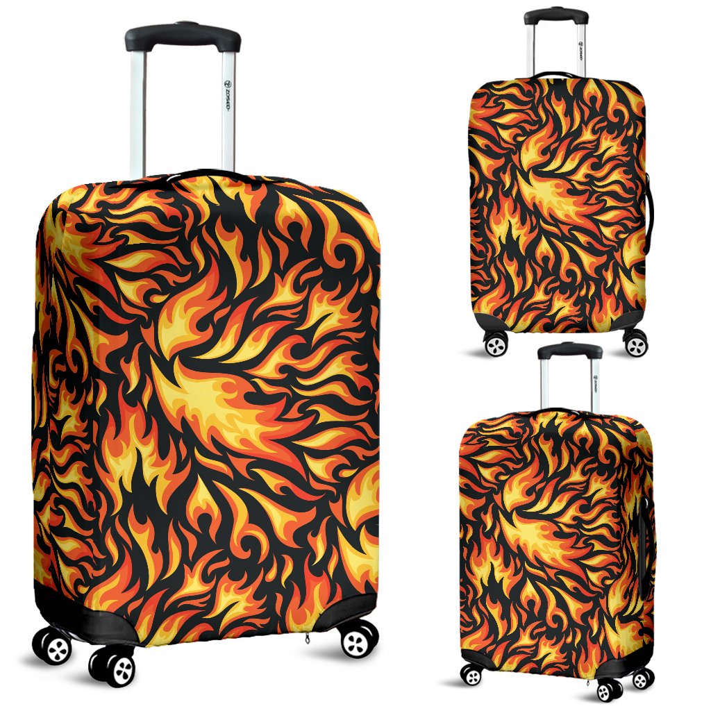 Flame Fire Design Pattern Luggage Cover Protector