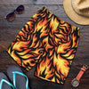Flame Fire Design Pattern Mens Shorts-JTAMIGO.COM
