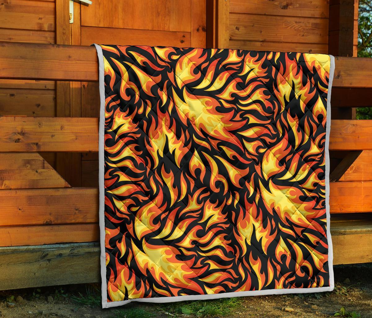 Flame Fire Design Pattern Quilt-JTAMIGO.COM
