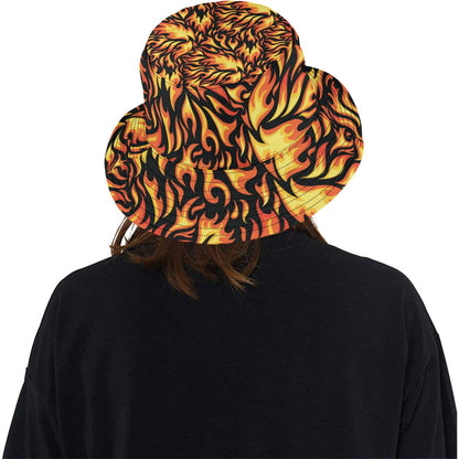 Flame Fire Design Pattern Unisex Bucket Hat