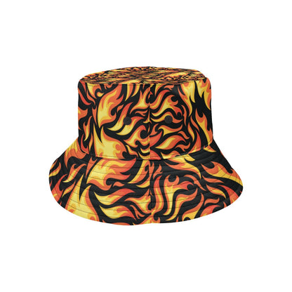 Flame Fire Design Pattern Unisex Bucket Hat