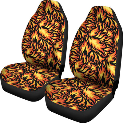 Flame Fire Design Pattern Universal Fit Car Seat Covers
