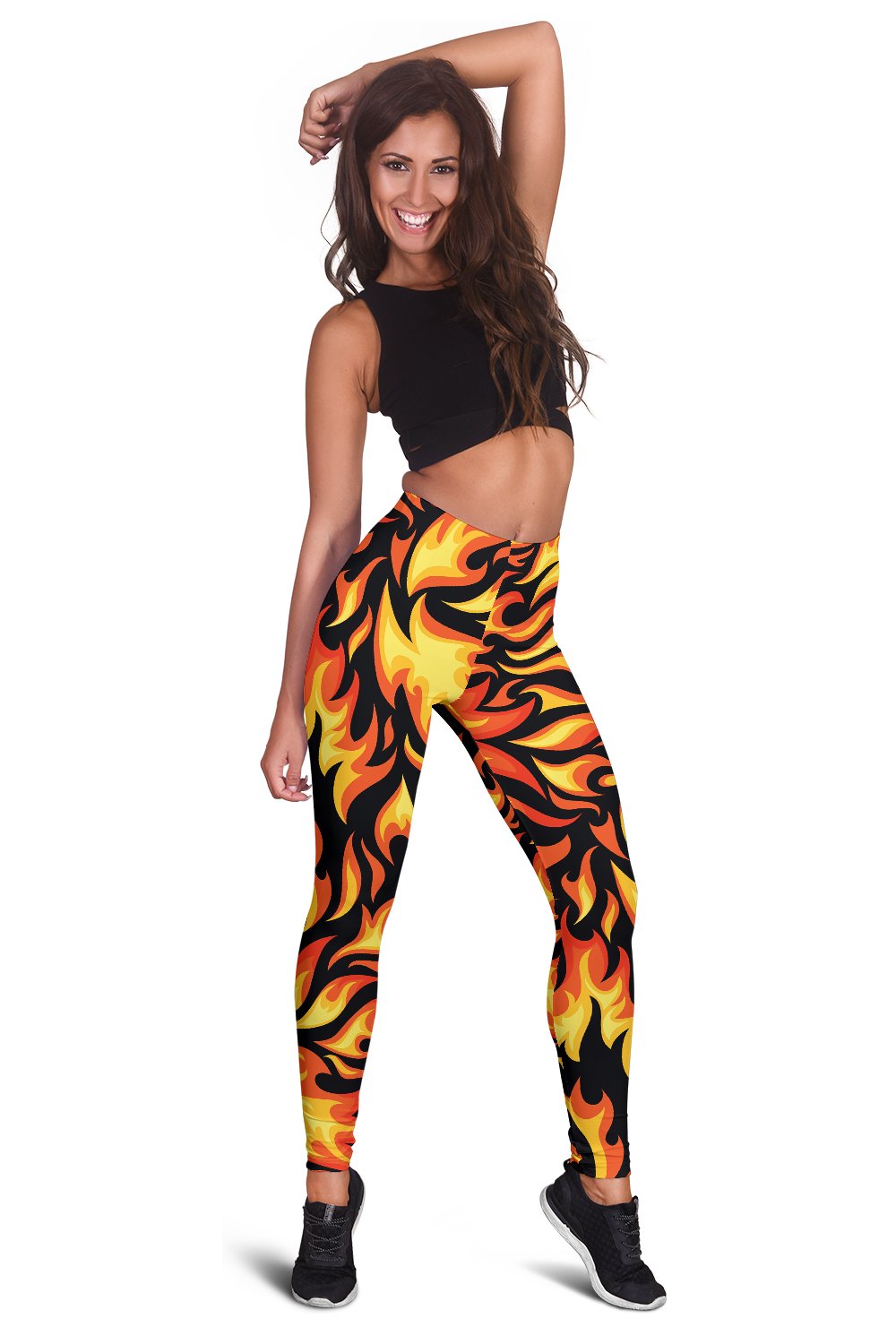 Flame Fire Design Pattern Women Leggings