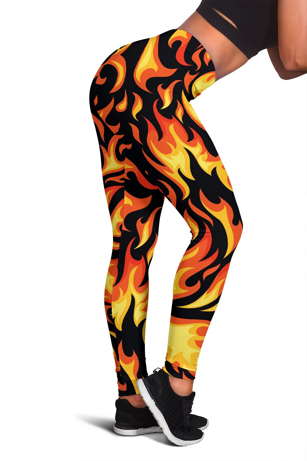 Flame Fire Design Pattern Women Leggings