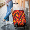Flame Fire Print Pattern Luggage Cover Protector