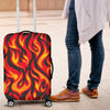 Flame Fire Print Pattern Luggage Cover Protector