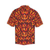 Flame Fire Print Pattern Men Aloha Hawaiian Shirt