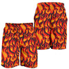 Flame Fire Print Pattern Mens Shorts-JTAMIGO.COM