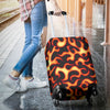 Flame Fire Themed Print Luggage Cover Protector