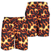 Flame Fire Themed Print Mens Shorts-JTAMIGO.COM