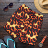 Flame Fire Themed Print Mens Shorts-JTAMIGO.COM