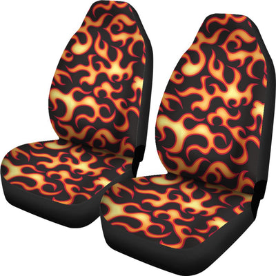 Flame Fire Themed Print Universal Fit Car Seat Covers