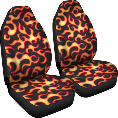 Flame Fire Themed Print Universal Fit Car Seat Covers