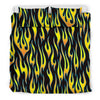 Flame Fire Yellow Pattern Duvet Cover Bedding Set