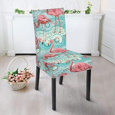 Flamingo Background Themed Print Dinning Chair Slipper-JTAMIGO.COM