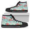 Flamingo Background Themed Print Women High Top Shoes