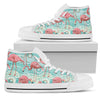 Flamingo Background Themed Print Women High Top Shoes