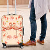 Flamingo Hibiscus Print Pattern Luggage Cover Protector