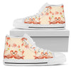 Flamingo Hibiscus Print Pattern Women High Top Shoes