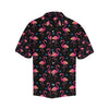 Flamingo Pink Neon Print Pattern Men Aloha Hawaiian Shirt