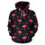 Flamingo Pink Neon Print Pattern Pullover Hoodie