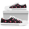 Flamingo Pink Neon Print Pattern Women Low Top Shoes